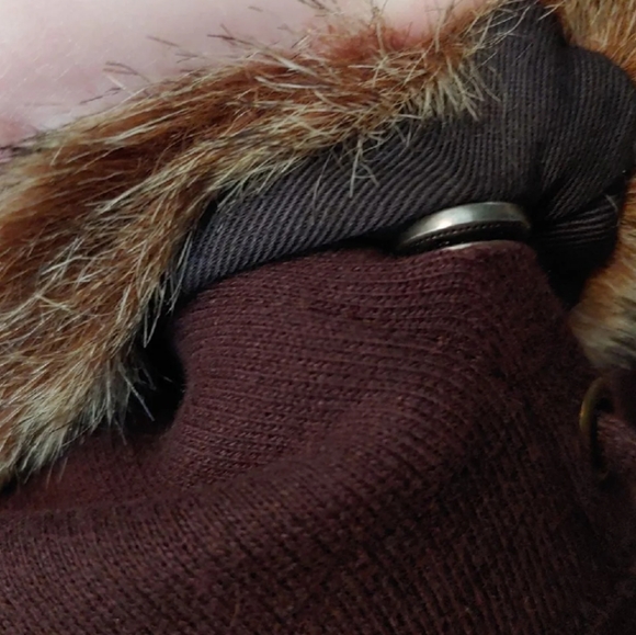 J. Crew Faux Fur Hoody Size M - Picture 4 of 8